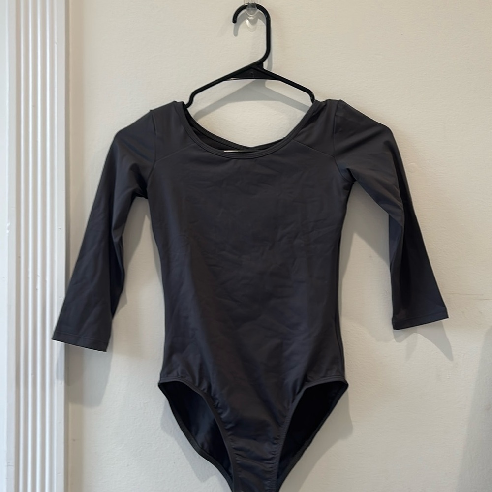 RP foundations 6 leotard in charcoal grey NWT